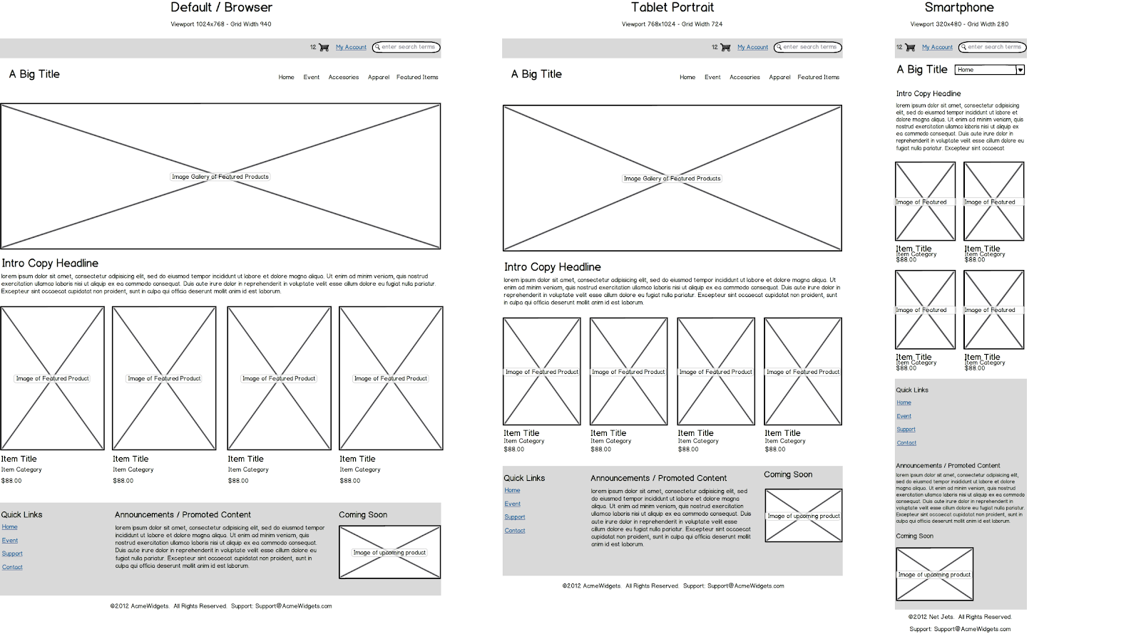 Wireframe Design