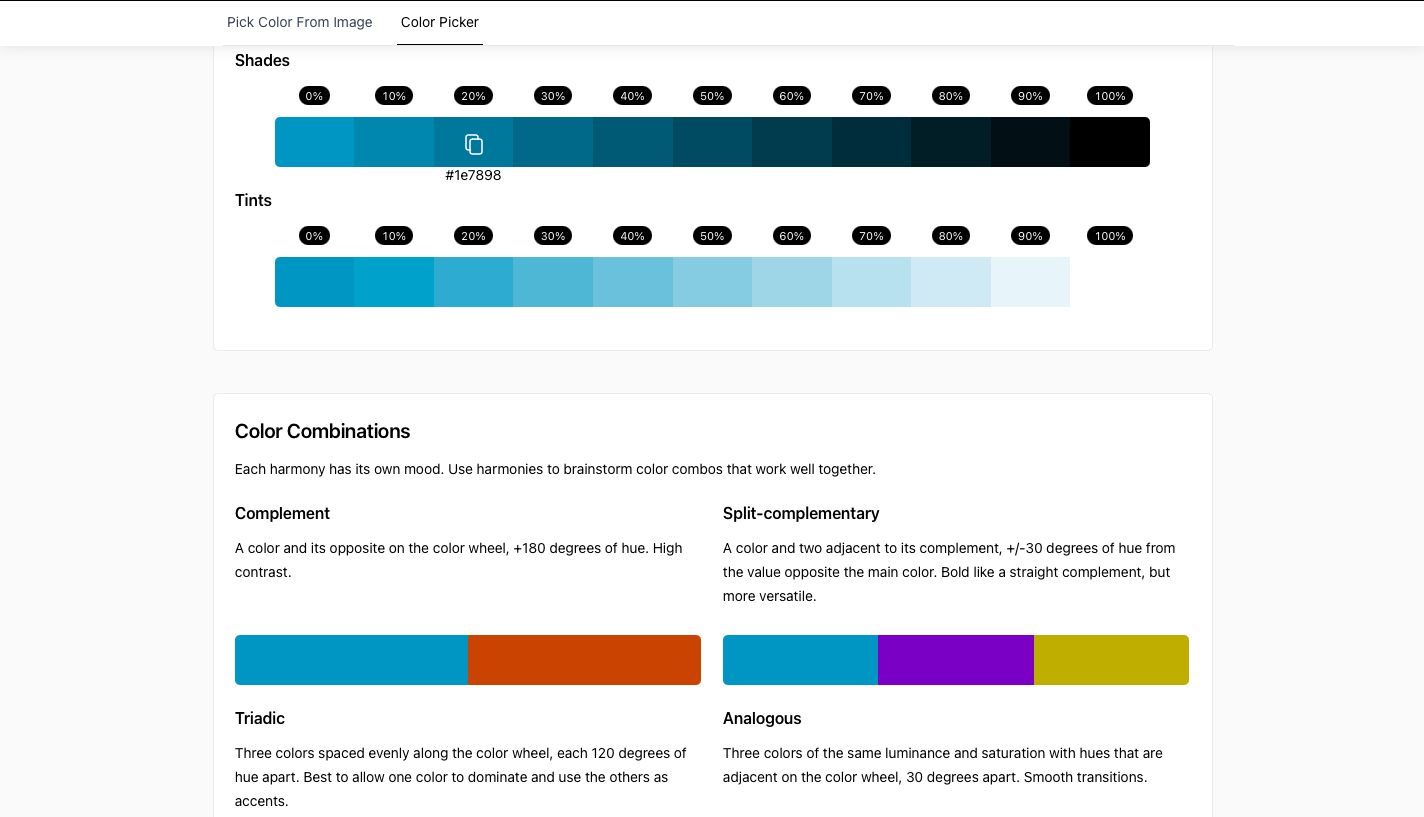 Image color picker