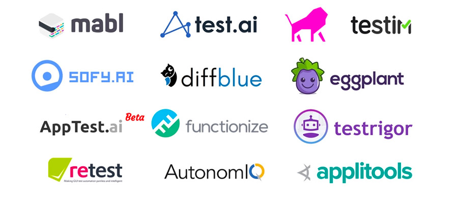Startups and vendors in the AI for testing space