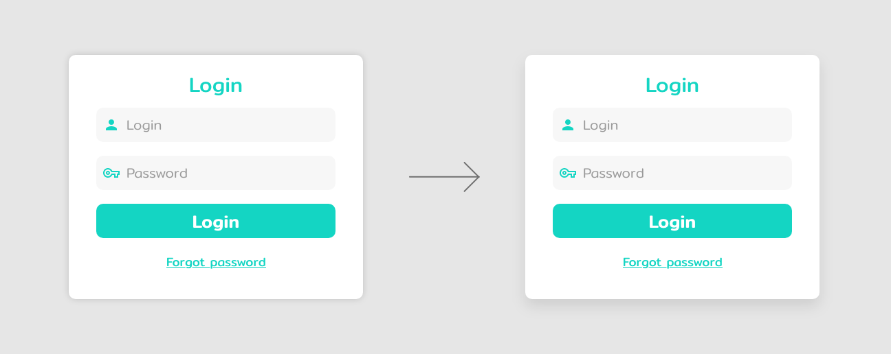 การออกแบบโดยการใส่เงา UX/UI